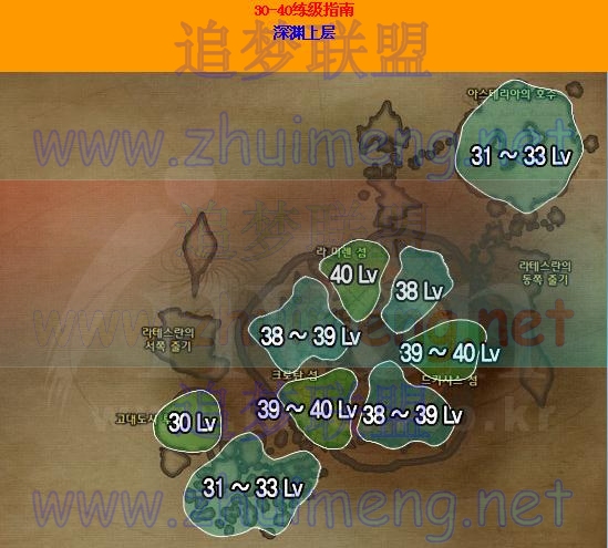 永恒之塔魔族1-45级练级指南及地图说明