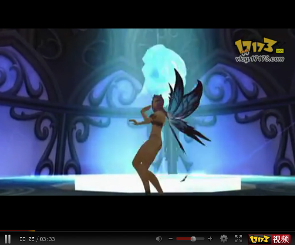 《巫师之怒》俄服玩家吊带黑丝舞蹈视频