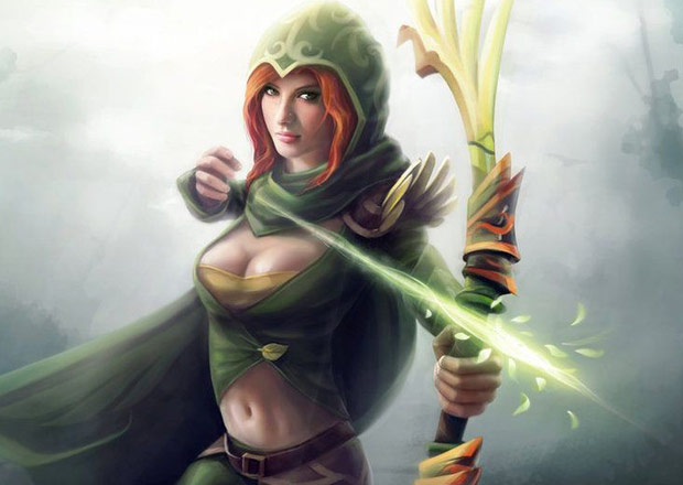 《dota2》性感女英雄插画