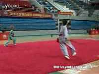 独家 第十届全国 武术之乡比赛 女子 037 九节鞭