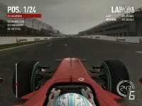 F1 2010游戏银石单圈,录像时有点儿卡,跑得慢