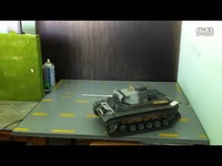 金属飞燕1比16坦克双流动力波箱 桌面倒库-三
