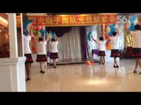 片段 鸡西文化广场阳光扇子舞蹈队2014元旦表