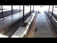 G1201次列车进天津西站-游戏视频 高清花絮_