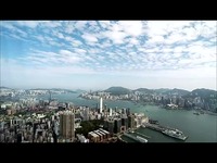 鸟瞰香港 海湾都市 高楼大厦 摩天大楼 中国高清