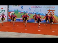 集锦 跳到北京变队形 红红火火舞蹈团-091635