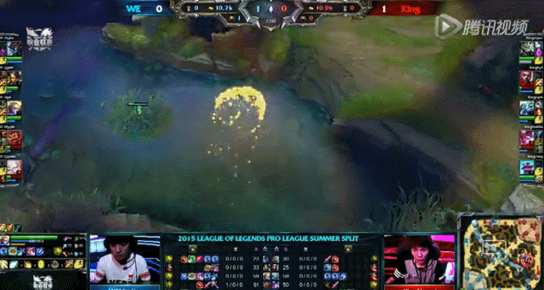 xiye的ez大招神预判 lpl夏季赛精彩高能gif