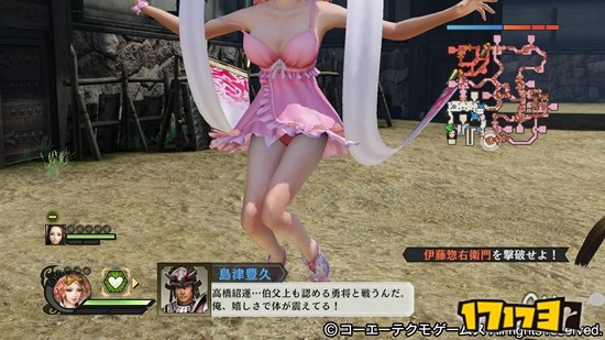 战国无双4-2DLC服装展示 绅士福利向