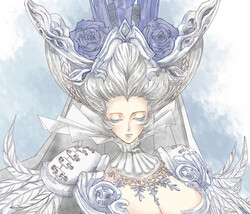 玩家手繪圖 龍淵冰雪區的白雪嬌娘子